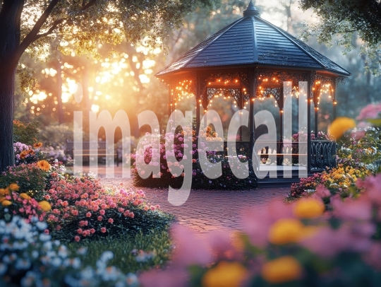 Fantasy Garden Pavilion (4)- Destiny Backdrops