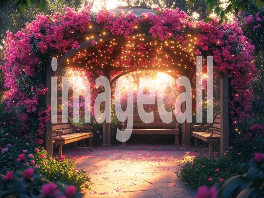 Fantasy Garden Pavilion (5)- Destiny Backdrops