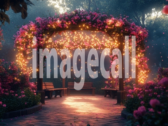 Fantasy Garden Pavilion (9)- Destiny Backdrops