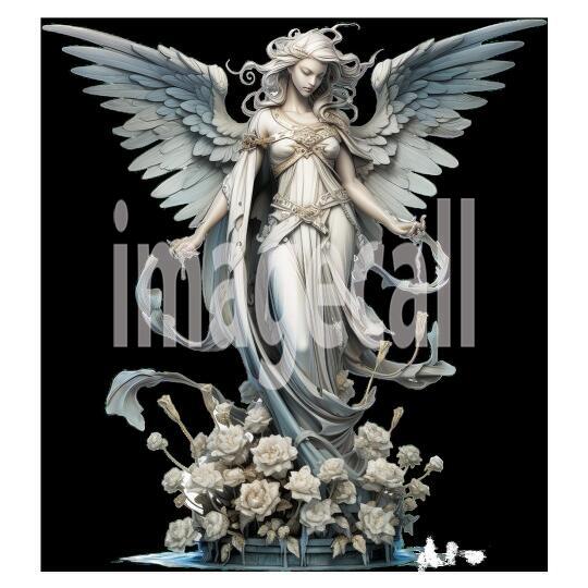 FLoral Angel Statues (13)300dpi