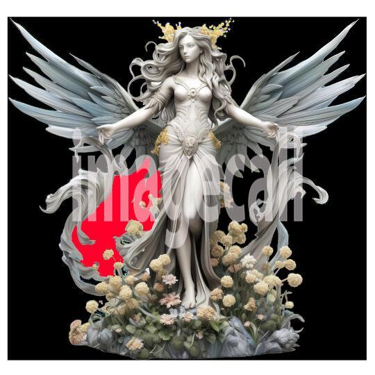 FLoral Angel Statues (18)300dpi