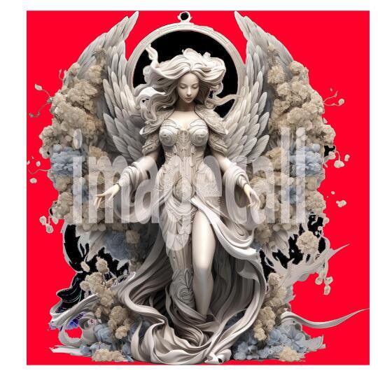 FLoral Angel Statues (3)300dpi