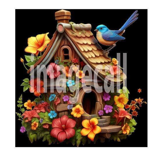 Floral Bird Houses (11)300dpi
