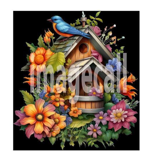 Floral Bird Houses (12)300dpi