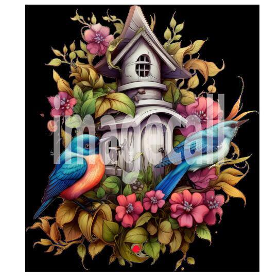 Floral Bird Houses (1)300dpi