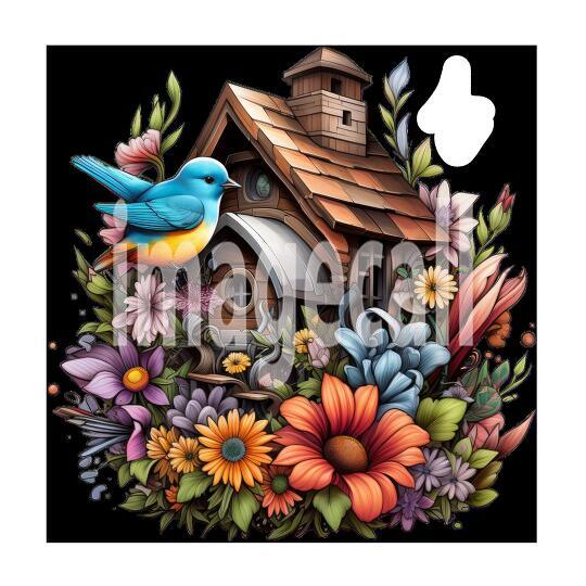 Floral Bird Houses (15)300dpi