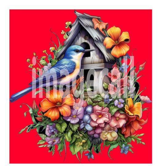 Floral Bird Houses (17)300dpi