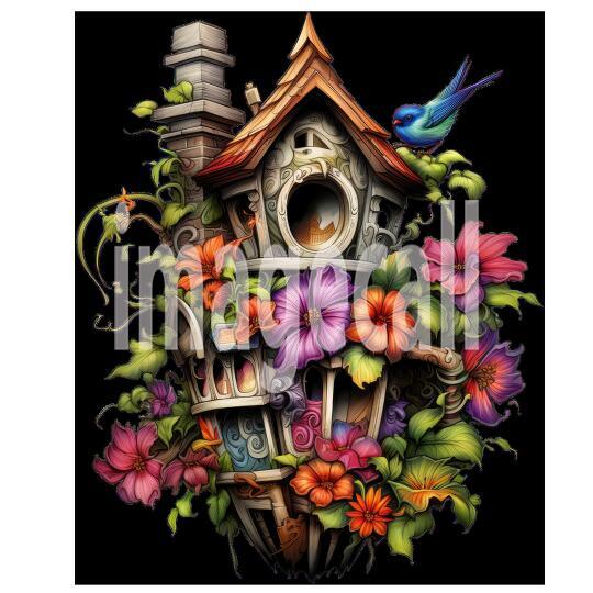 Floral Bird Houses (18)300dpi