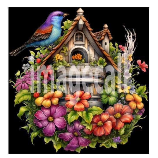 Floral Bird Houses (4)300dpi