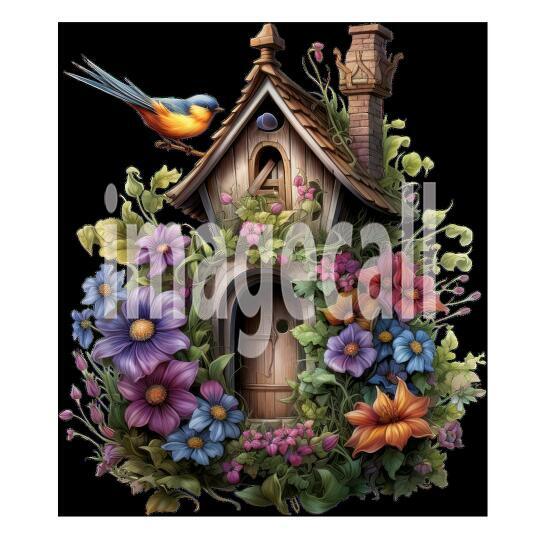 Floral Bird Houses (5)300dpi