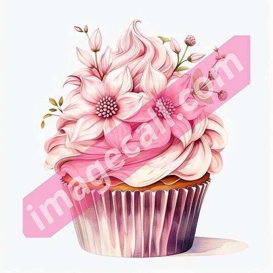 Floral cupcake clipart202506132033270000