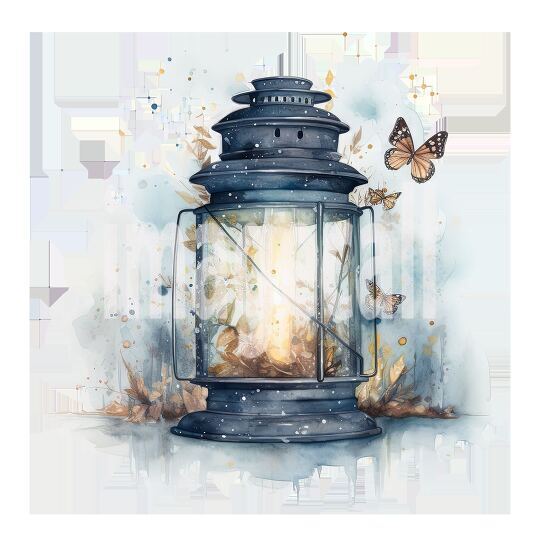 Lantern Watercolor Clipart (1)300dpi