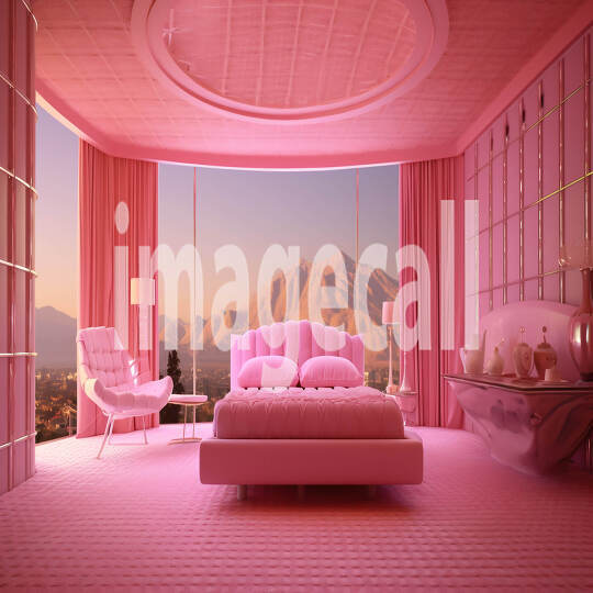 Neon Pink Bedroom (1)