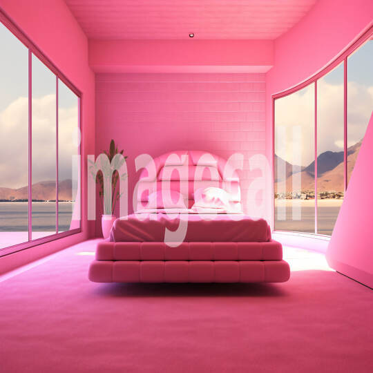 Neon Pink Bedroom (2)