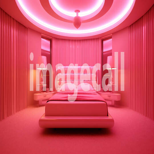 Neon Pink Bedroom (4)