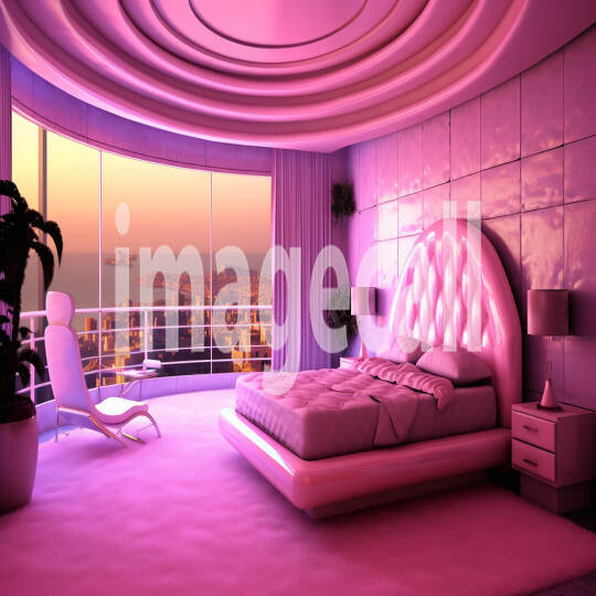 Neon Pink Bedroom (5)