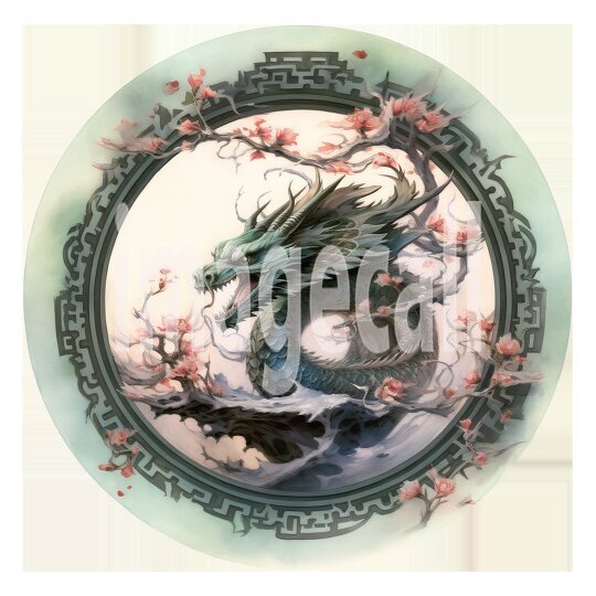 Oriental Floral Dragons (1)