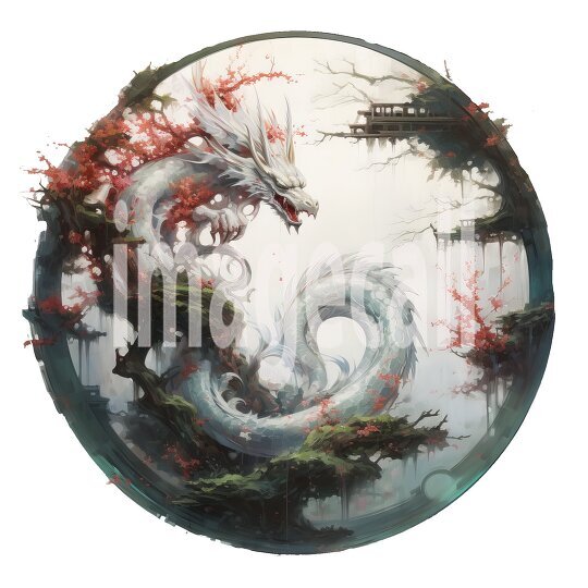 Oriental Floral Dragons (10)