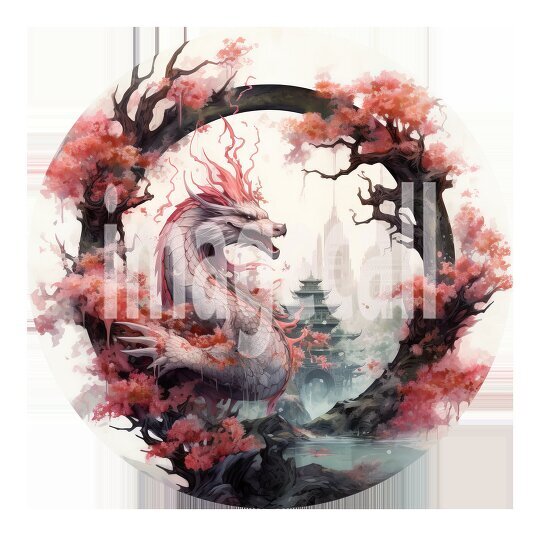 Oriental Floral Dragons (12)