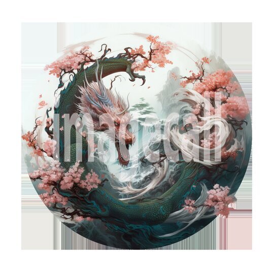 Oriental Floral Dragons (15)