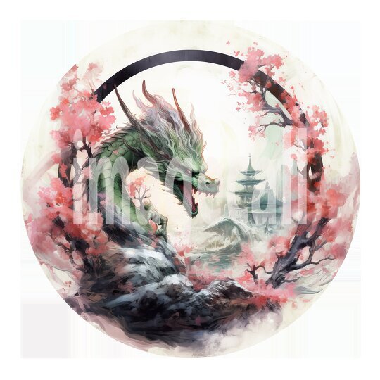 Oriental Floral Dragons (4)