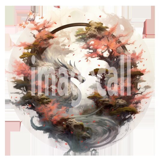 Oriental Floral Dragons (5)