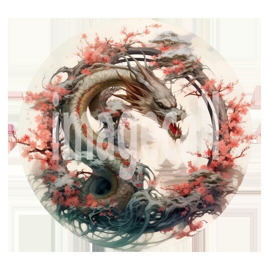 Oriental Floral Dragons (6)