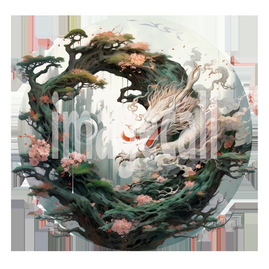 Oriental Floral Dragons (9)