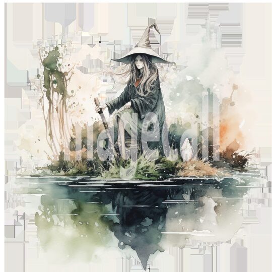 River Witch Watercolor Clipart (13)300dpi