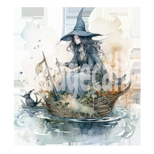 River Witch Watercolor Clipart (14)300dpi