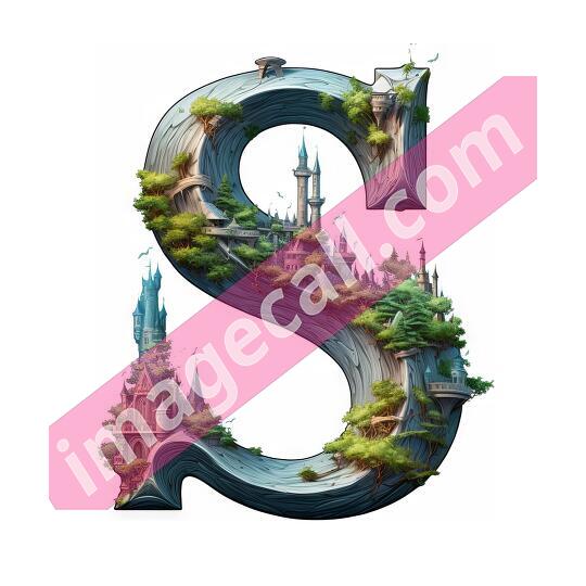 S Clipart Fairy Tale Letter300dpi