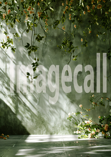 Sage Green Floral Wall (1)