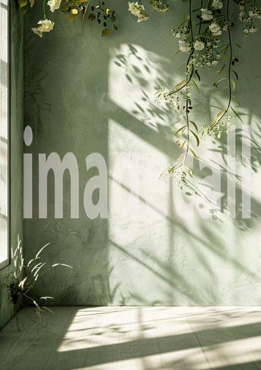 Sage Green Floral Wall (10)