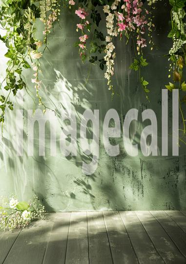 Sage Green Floral Wall (11)