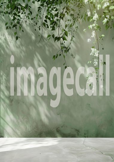 Sage Green Floral Wall (12)