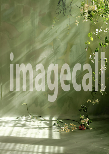 Sage Green Floral Wall (17)