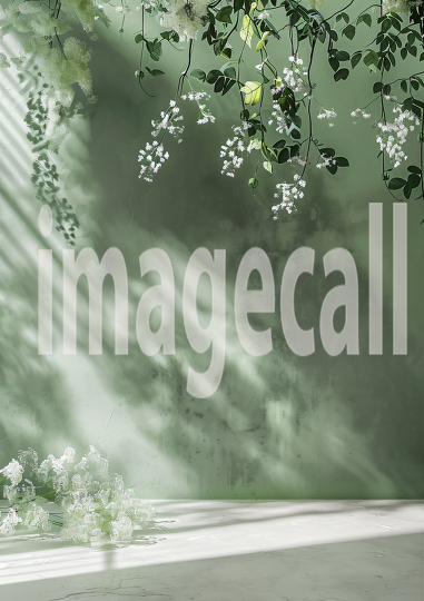 Sage Green Floral Wall (18)