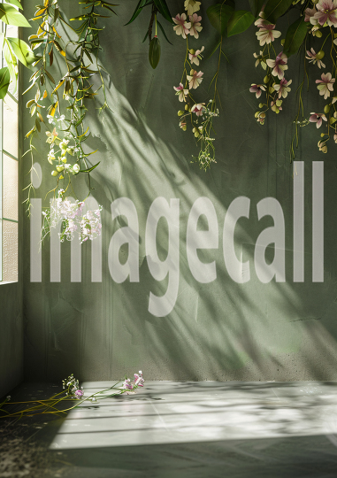 Sage Green Floral Wall (19)