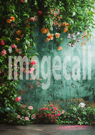 Sage Green Floral Wall (20)
