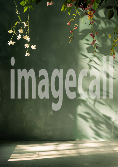 Sage Green Floral Wall (9)