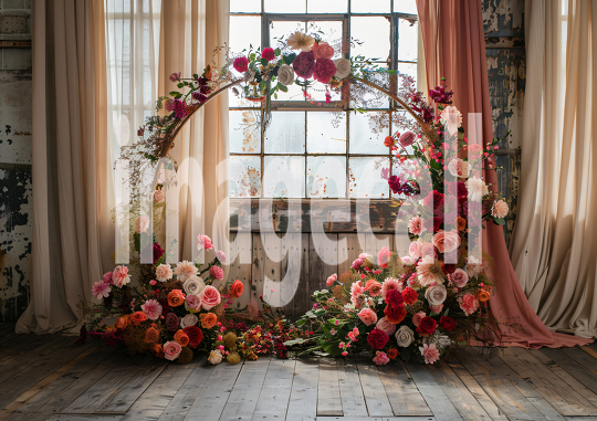 ST0007 - Vintage Floral Hoop (3)