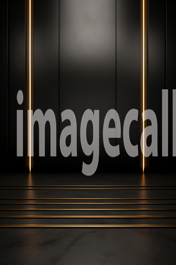 ST0008 - Minimalist Black Gold Wall (6)