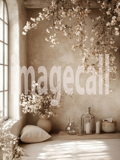 ST0014 - Beige Floral Wall (14)