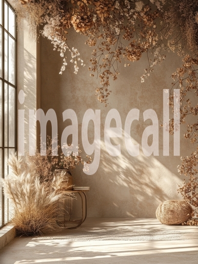 ST0014 - Beige Floral Wall (2)