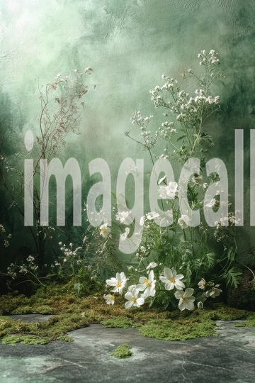 ST0016 - Sage Green and Grey Wall (13)- Destiny Backdrops