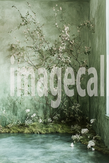 ST0016 - Sage Green and Grey Wall (14)- Destiny Backdrops