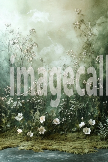 ST0016 - Sage Green and Grey Wall (16)- Destiny Backdrops