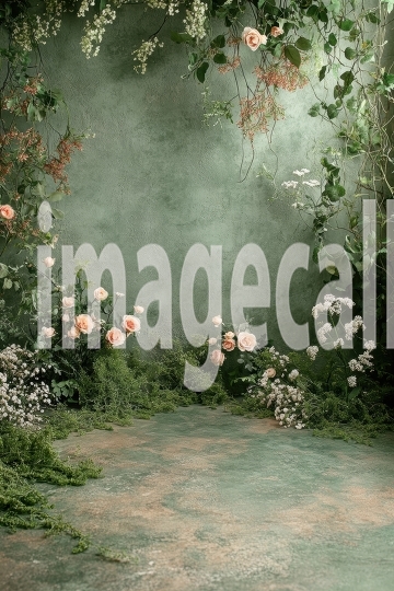 ST0016 - Sage Green and Grey Wall (17)- Destiny Backdrops