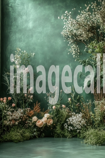 ST0016 - Sage Green and Grey Wall (20)- Destiny Backdrops