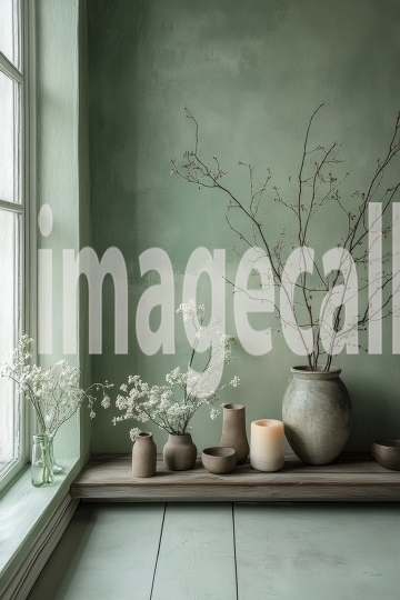 ST0016 - Sage Green and Grey Wall (8)- Destiny Backdrops